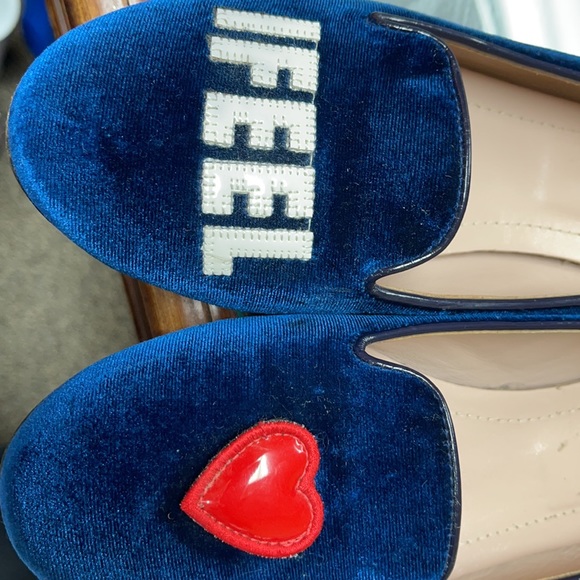 Chiara FERRAGNI blue velvet Designer shoe. - Picture 8 of 8